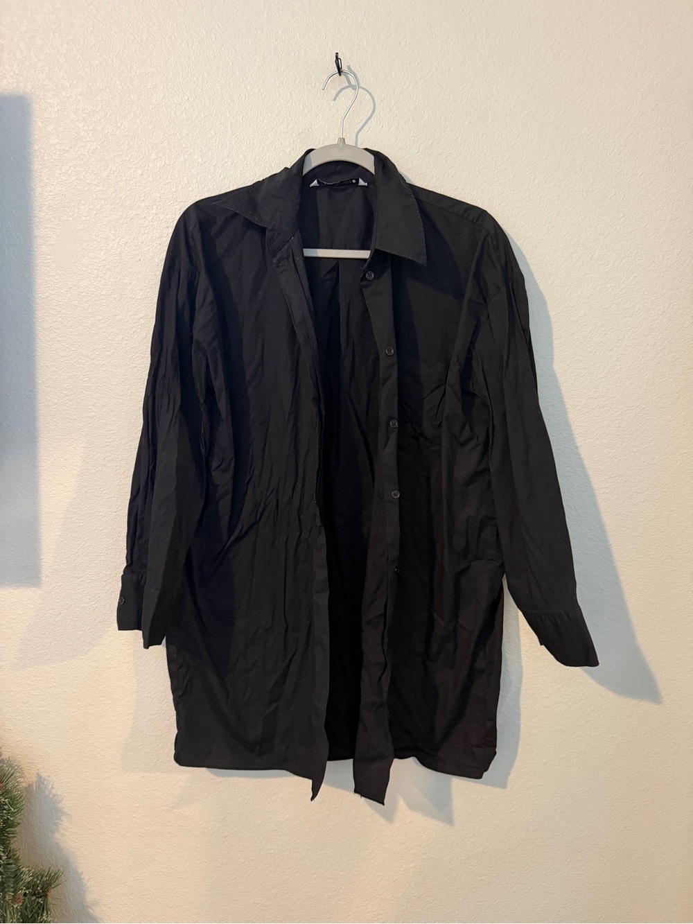 Zara Black Mini Shirt Dress